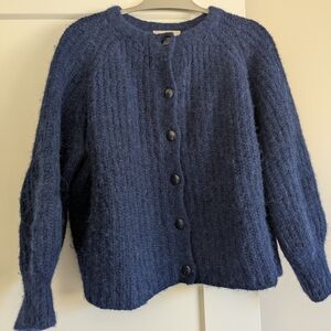 Sezane Emile Navy Blue Women's Sweater Size L